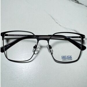 New Robert Mitchel RM 20222 Black Bronze Square Frames 52-16-140 Mens Womens